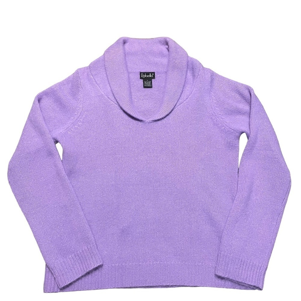 Angora Rabbit Hair/Lambswool Blend Lavender Sweater - Sz L